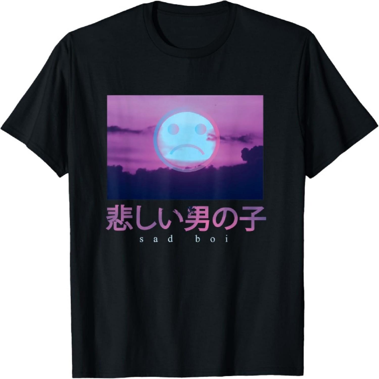 

Vaporwave Edgy Aesthetic Japanese Sad Boys Girls Sad Boi T-Shirt XXXXXL