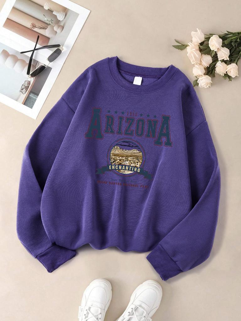 Damskie bluzy dresowe casualowe z nadrukami literowymi Chicago USA, pulower modny z okrągłym dekoltem, oversize, hoodie z polaru, ciepłe ubrania jesienne dla kobiet