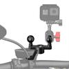 Universal Motorcycle Fork Stem Mount 1in Balls Base Adapter Mounting Bracket Holder Stand for Various Bike Models