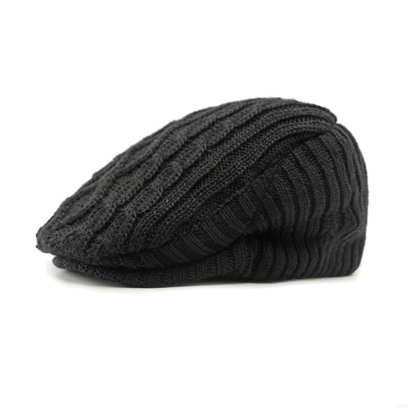 British Beret Hat Fleece Lined For Warmth Elastic Adaptive Fit Windproof Design Suitable For Both Men And Women Y08E