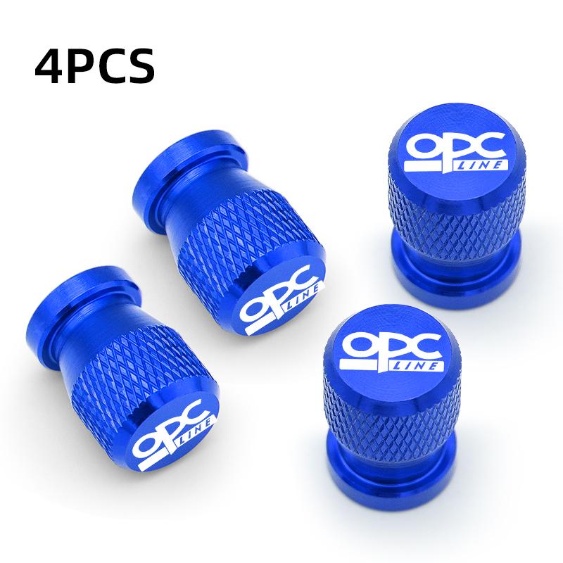 Car Styling OPC Line Wheel Tire Valve Caps Tyre Stem Covers Airdust Waterproof For Opel Antara Astra Insignia Corsa Mokka Vectra