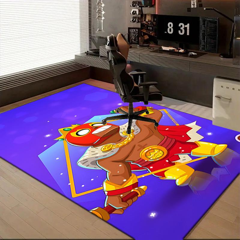 1PC Brawl Stars Rug for Livingroom,Bedroom, Palyroom, Chair Rug, Area Rug, Game Carpet, Large Size Rug Fan Christmas Gift