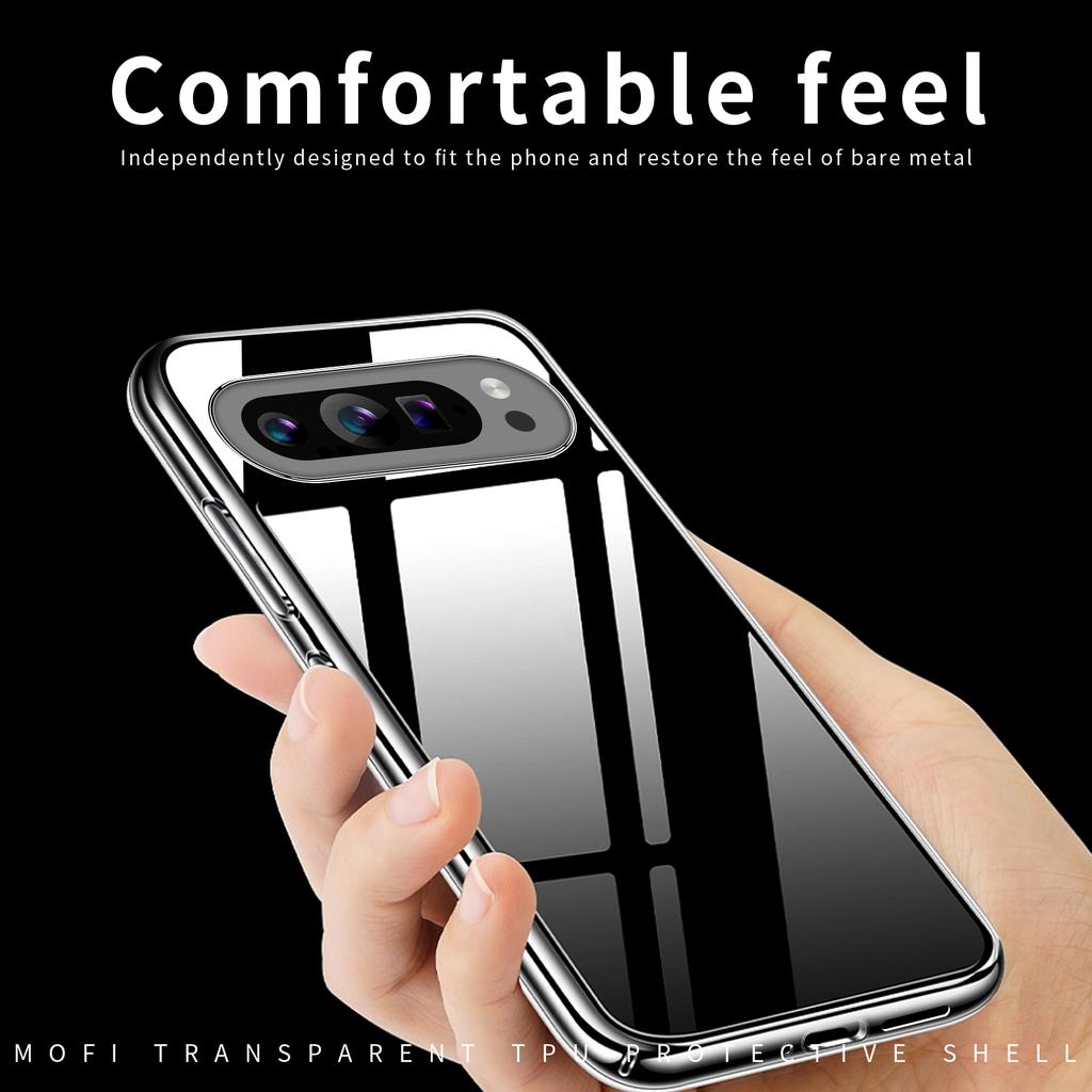 MOFI For Google Pixel 9 Pro Case Flexible TPU Shock Absorption Phone Cover
