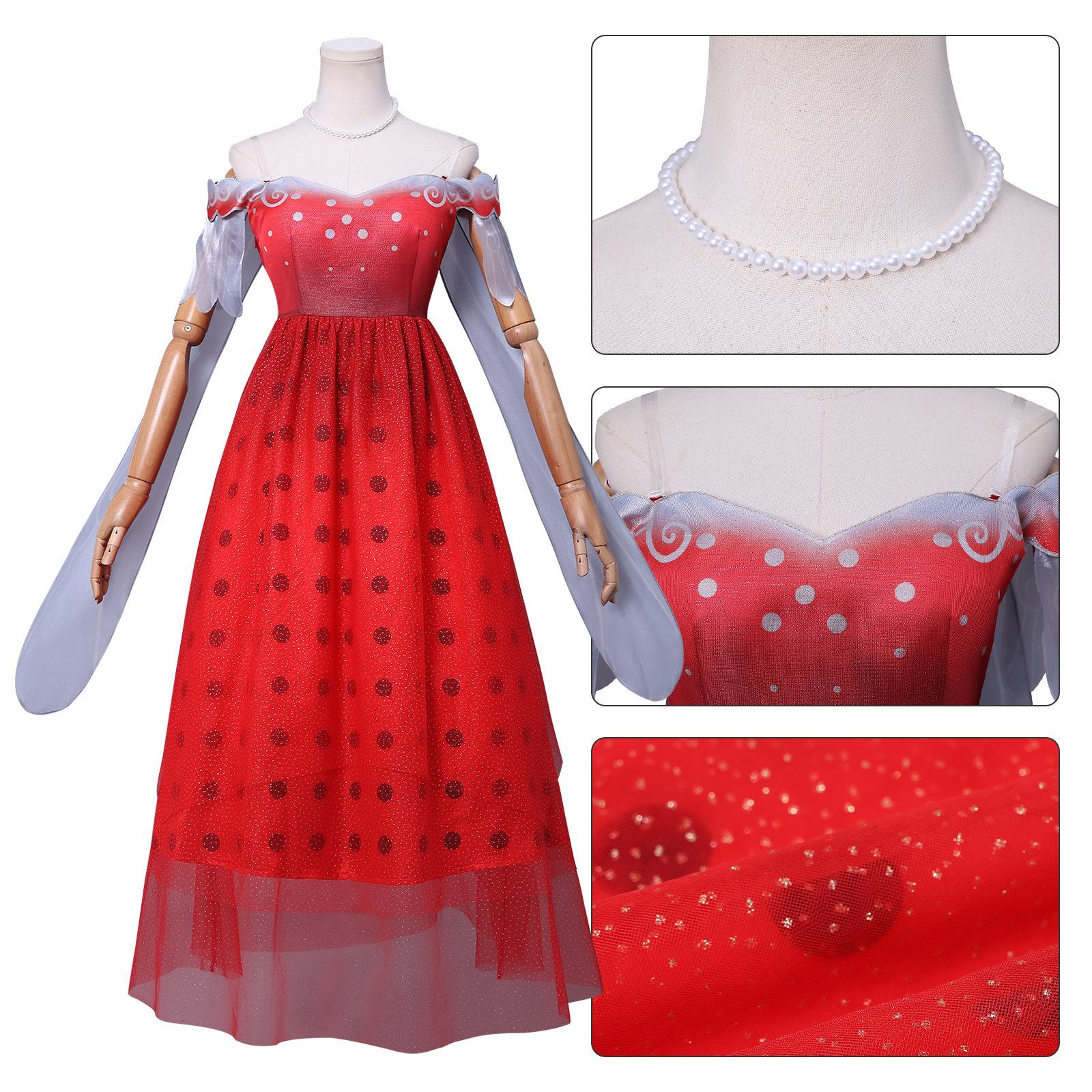 

Ladybug Girl Reddy Cos Dress Red Dress Dress Princess Dress Cosplay Halloween Costume Two-Dimensional XXXL