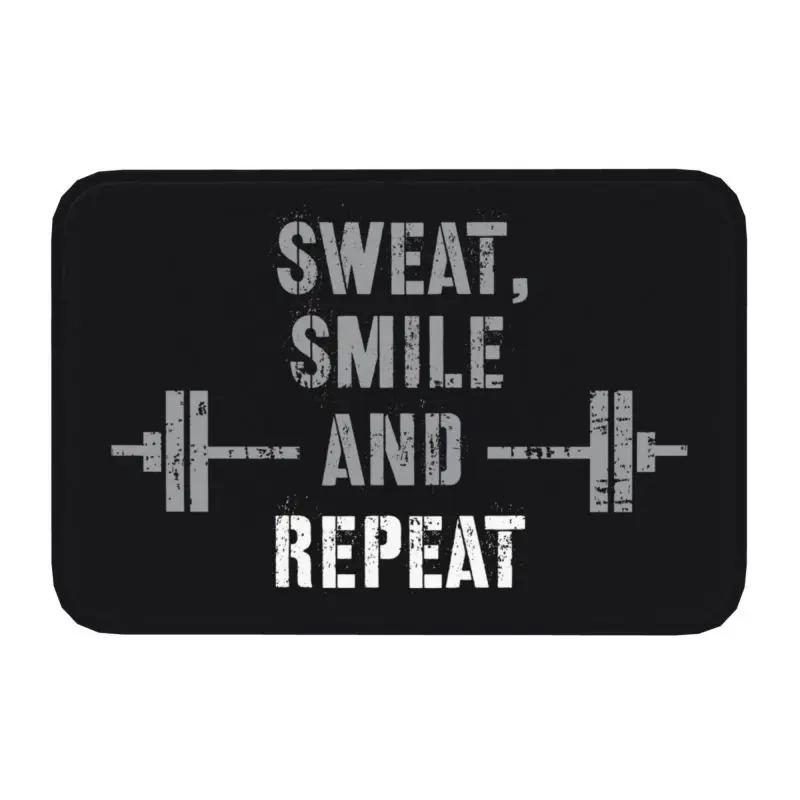 Powerhouse Gym Doormat Mat Anti-Slip Bodybuilding Fitness Motivational Quote Bath Kitchen Balcony Entrance Rug Carpet 40*60cm