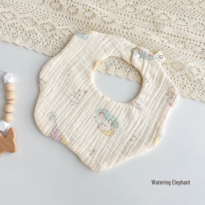 Sześcio-warstwowy bawełniany muślinowy śliniaczek i ochraniacz na brzuszek dla dziecka