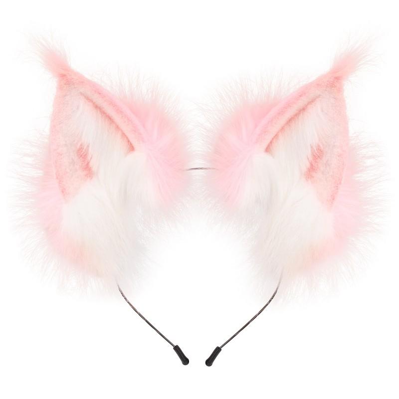 Halloween Cosplay Cat Ears Fox Plush Headwear Party Costume