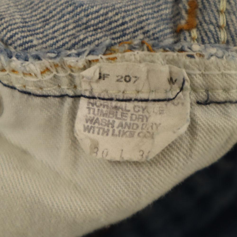 Levi's 80s 501 Vintage Tapered Denim Pants W30 Wash Blue Jeans Women Used