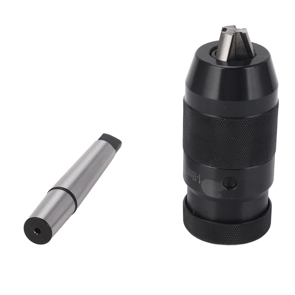 Self Tighten Drill Chuck 1‑16mm High Accuracy Keyless Hand Drill Chuck with MT2‑JT6 Shank