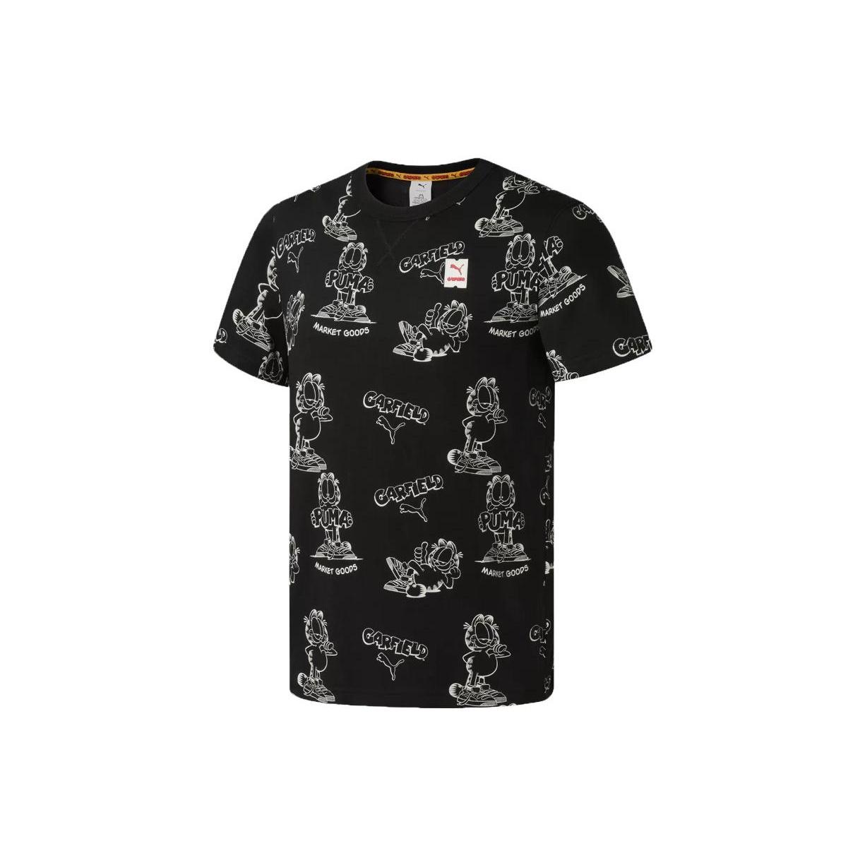 PUMA x GARFIELD Printed Tee Black Men s 534434-01 XS