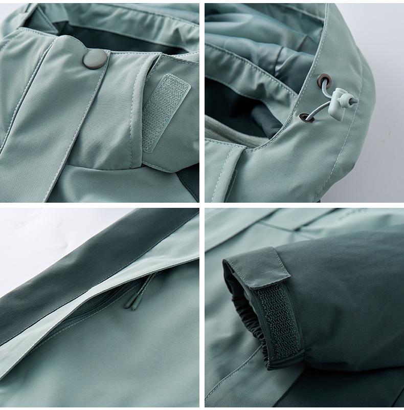 Mink Velvet Liner 3-in-1 Windproof Waterproof Jacket for Women & Men - Detachable, Warm Outerwear