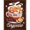 Cute Animal Theme Tin Painting for Pet Store Cafe Home Room Decor