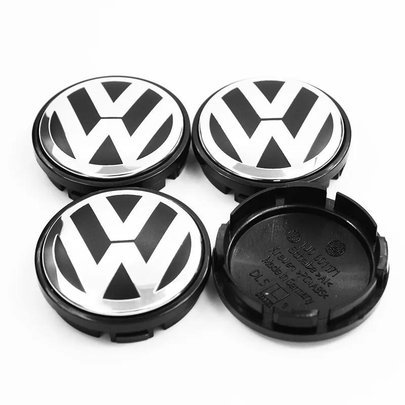 LVAXC1 4pcs 55mm 65mm car styling wheel center wheel hub cap modification accessories suitable for VW Volkswagen Jetta MK5 Golf Passat
