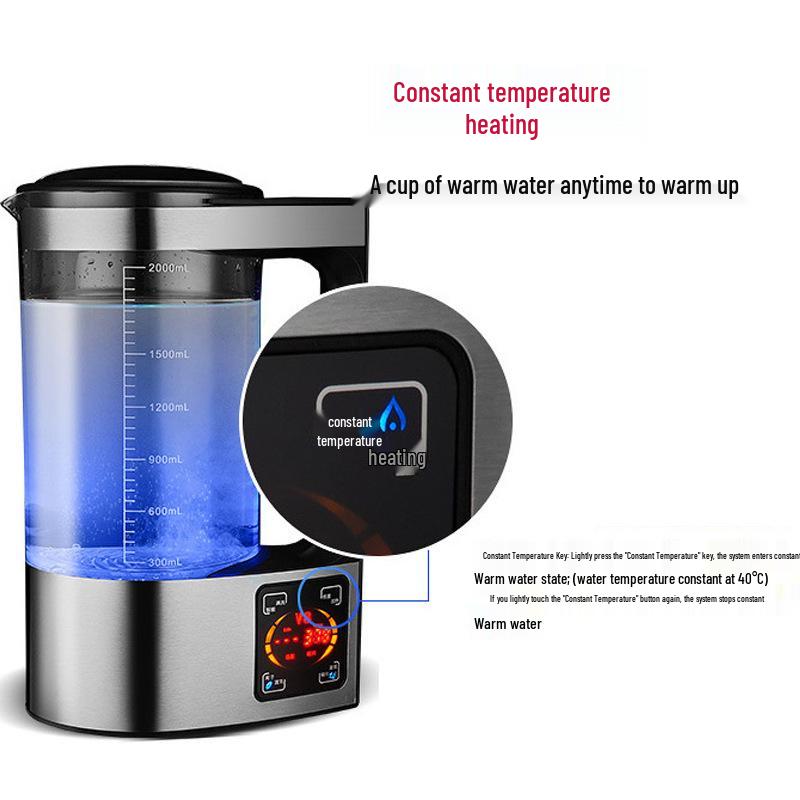 Japan V8 Hydrogen-Rich Kettle: High-Concentration Micro-Electrolysis Hydrogen Alkaline Water Generator
