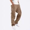 2026 Men's Summer Casual Workwear: Thin European & American Style Drawstring Multi-Pocket Pants