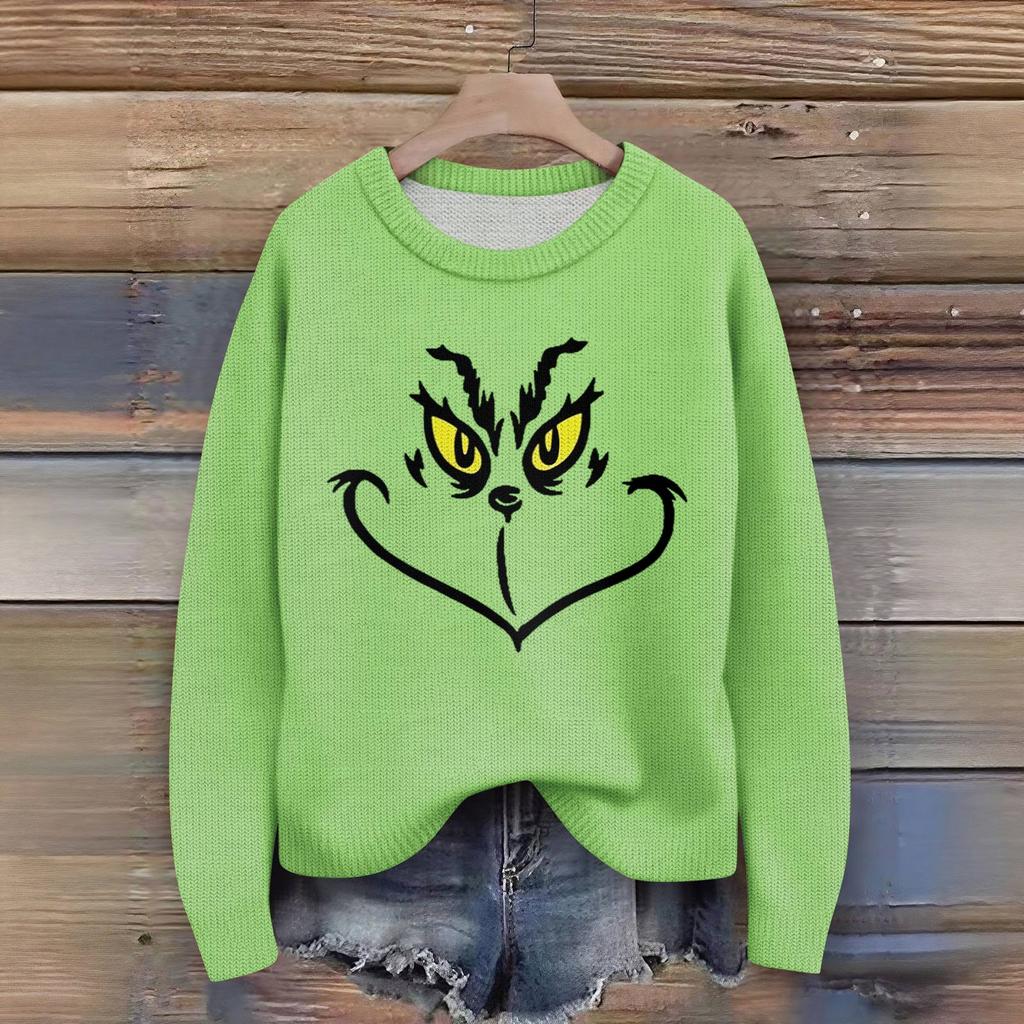 Women's Fashion Casual Long Sleeve Neck Sweater Pullover Top