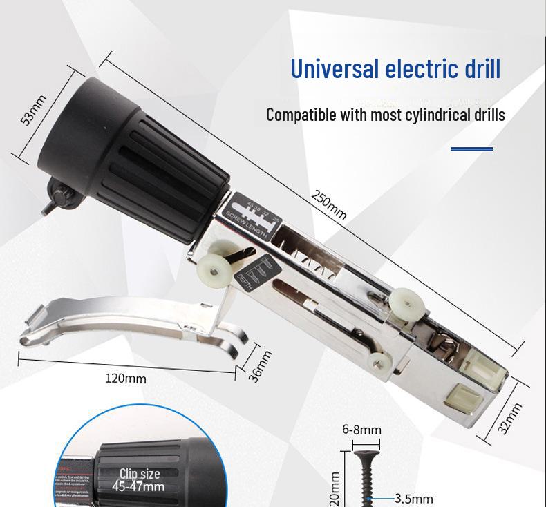 Dobíjecí elektrický šroubovák pro tesařské práce a sádrokarton