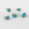Zinc Zinc Alloy Western Country Ring Antique Vintage Ring Trendy Turquoise Ring  Boys
