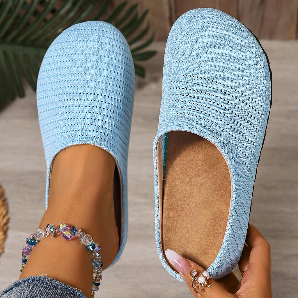 Pinti moteriški plokščiapadžiai šlepetės elegantiški seklūs mulų batai vasaros naujos mados šlepetės 2025 vaikščiojimui jaukios minkštos sandalės