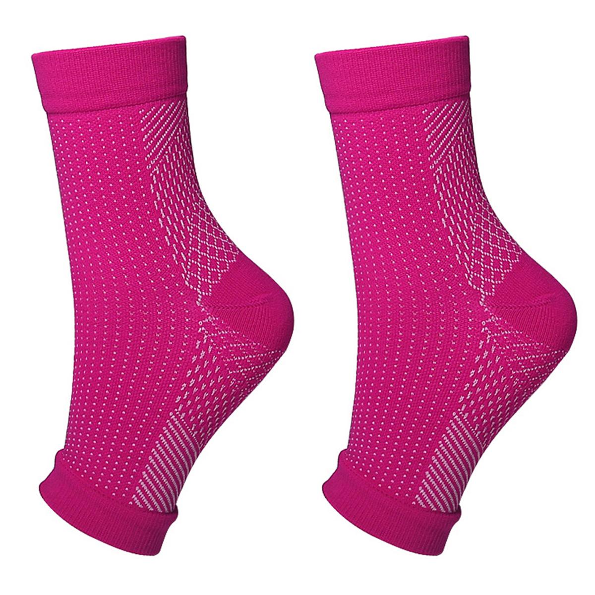 

Повысьте свою производительность с помощью носков для поддержки голеностопа для спорта, компрессии и защиты для мужчин и женщин M розы красного