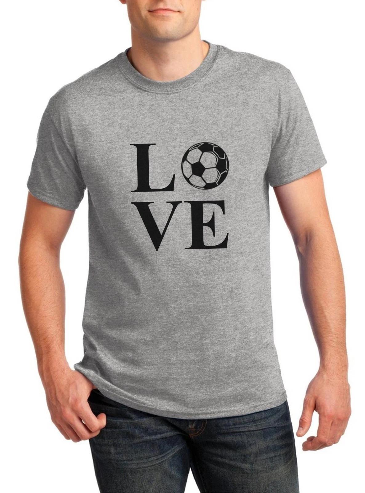LOVE Soccer T Shirt Player Ball Lover Gift Fan Team Support Soccer Dad T-Shirt S