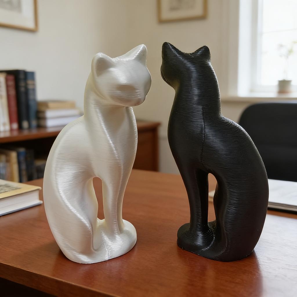 3D Printed Mini Cute Cat Desktop Decoration Crafts Party Home Decor Creative Animal Desk Ornaments Cute Statue Ornament