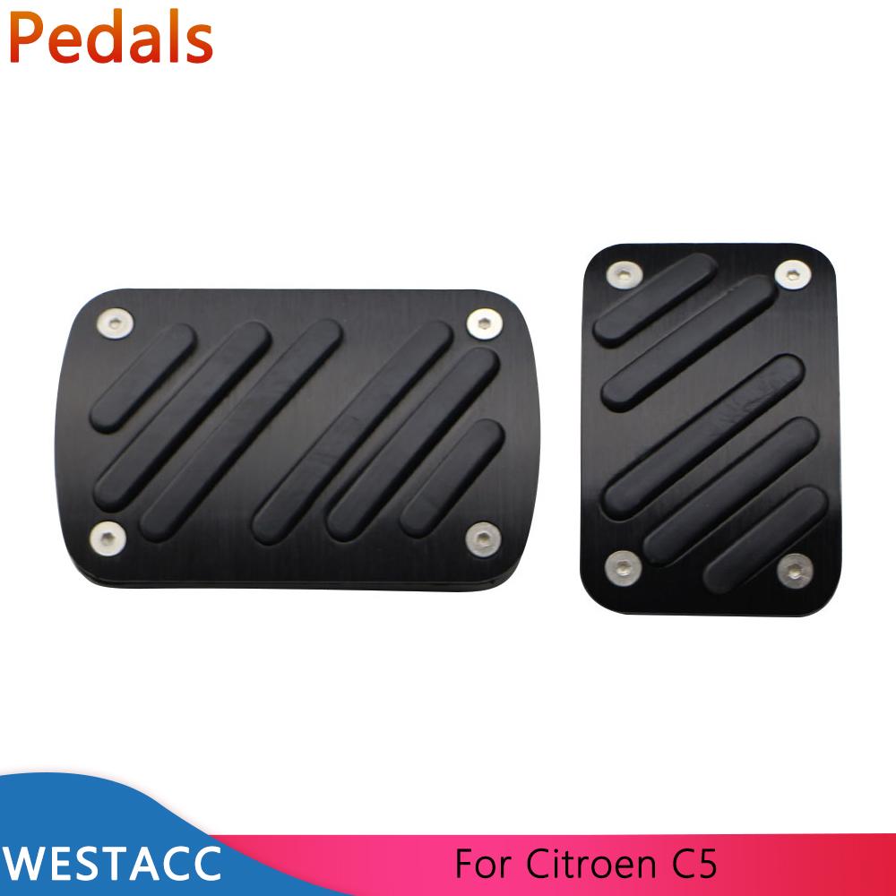Car Pedals Accelerator Gas Brake Pedal Covers for Citroen C5 Aircross 2018 -  C5 Picasso 2013 -  Interor