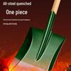 Manganese Steel Gardening Shovel - Heavy-Duty Iron Square/Pointed Head for Planting & Digging