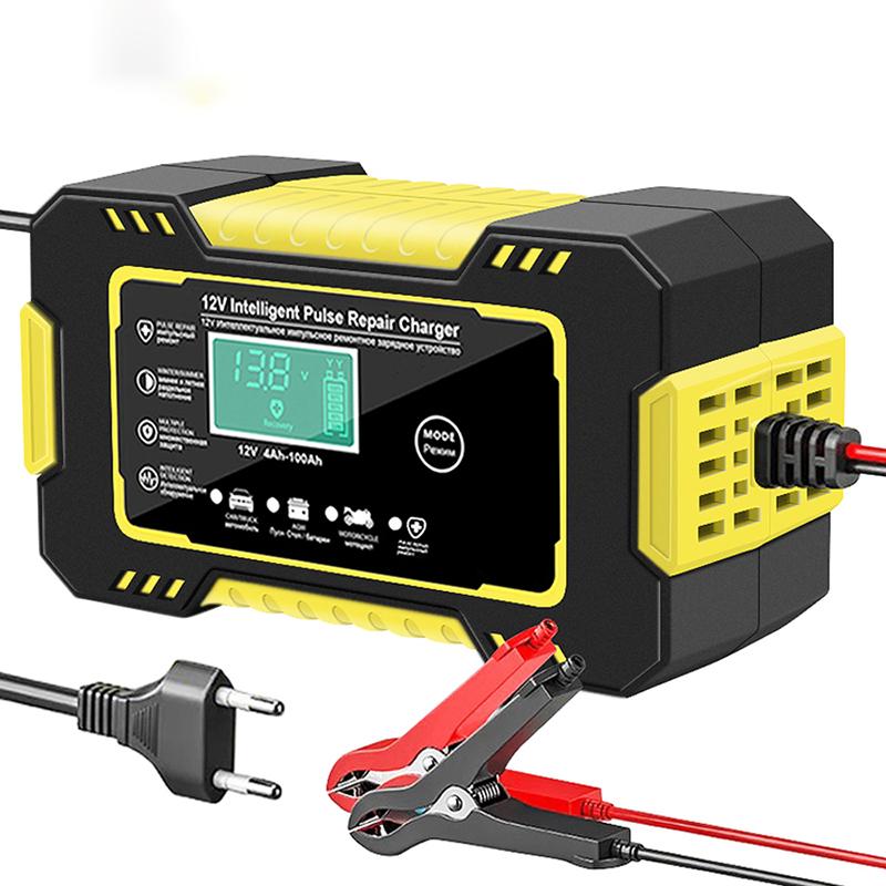 6a 12v Digital Car Battery Charger Fully Automatic Repair For Car Batery Charger 12v Baseus Fast Charging Car Charger US