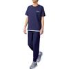 Skechers Solid Color Mid Waist Loose Fit Cuffed Knit Sports Pants Men Bottoms Navy-Blue L224M052-00DU