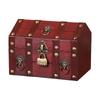 Wooden House-Shaped Lockable Storage Box for Film Props & Jewelry