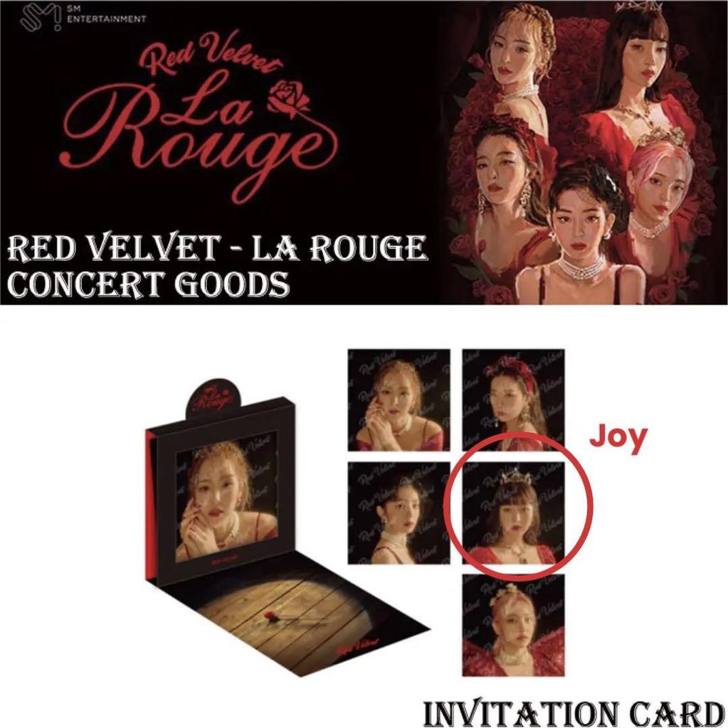 [USED] Red velvet la rouge JOY invitation card