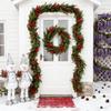 Christmas Norfolk Wreath PE Soft Rubber Texture Needles And Pinevine Christmas Decoration