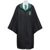 [Sutekus] Harry Potter Robe + Glasses + Tie + Magic Wand 4-Piece Full Costume Set, Unisex, School Style (Slytherin (Green), L (170~175cm))