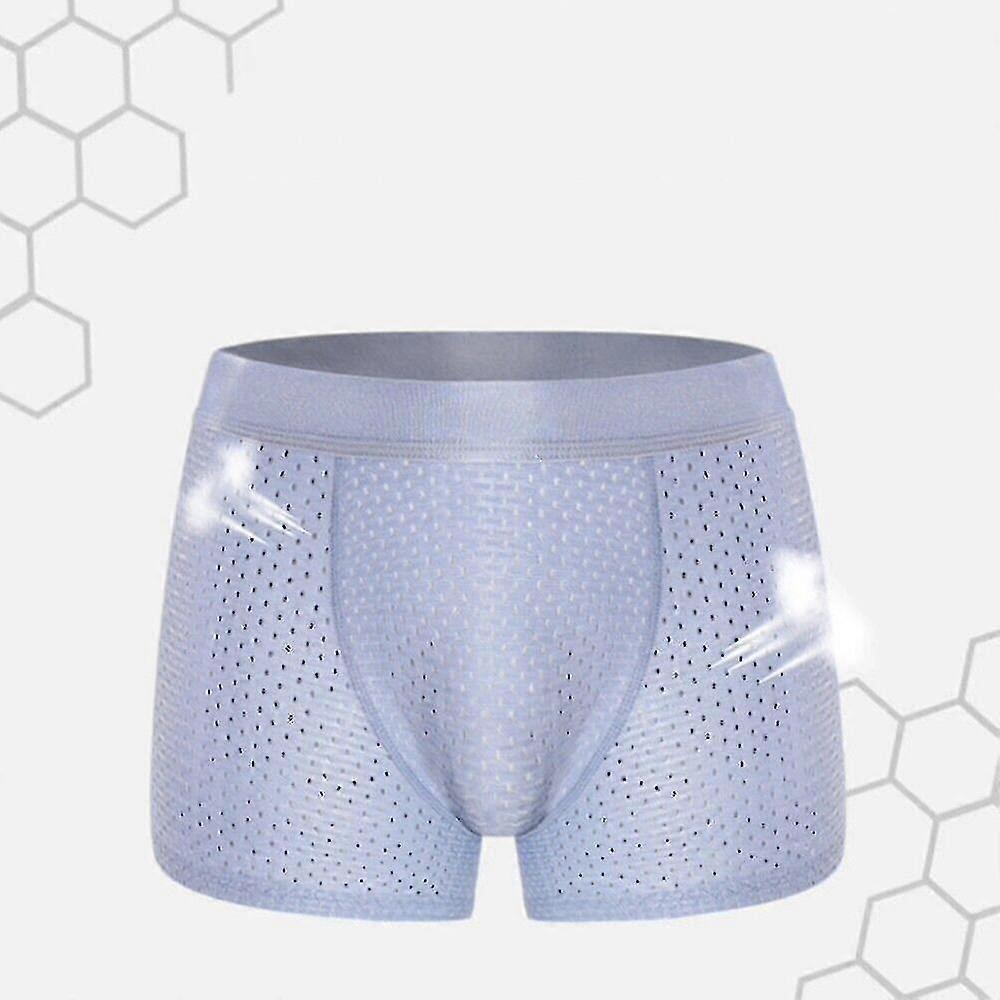 Pánské kalhotky s výztuhou na zvednutí hýždí a boků, vycpané boxerky - Modrá - XL