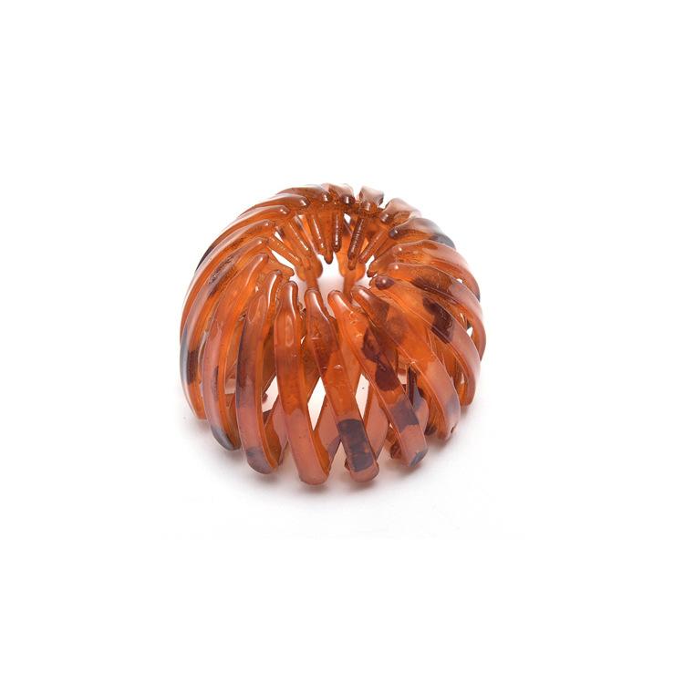 

Trendy Oval Shaped Hair Clip Comfortable Durable Resin Hair Accessory Ideal For Various Hairstyles Orange