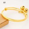 Korean Fashion Brass Gold -Plated Jewelry Smooth Starry Bell Children 'S Bracelet 