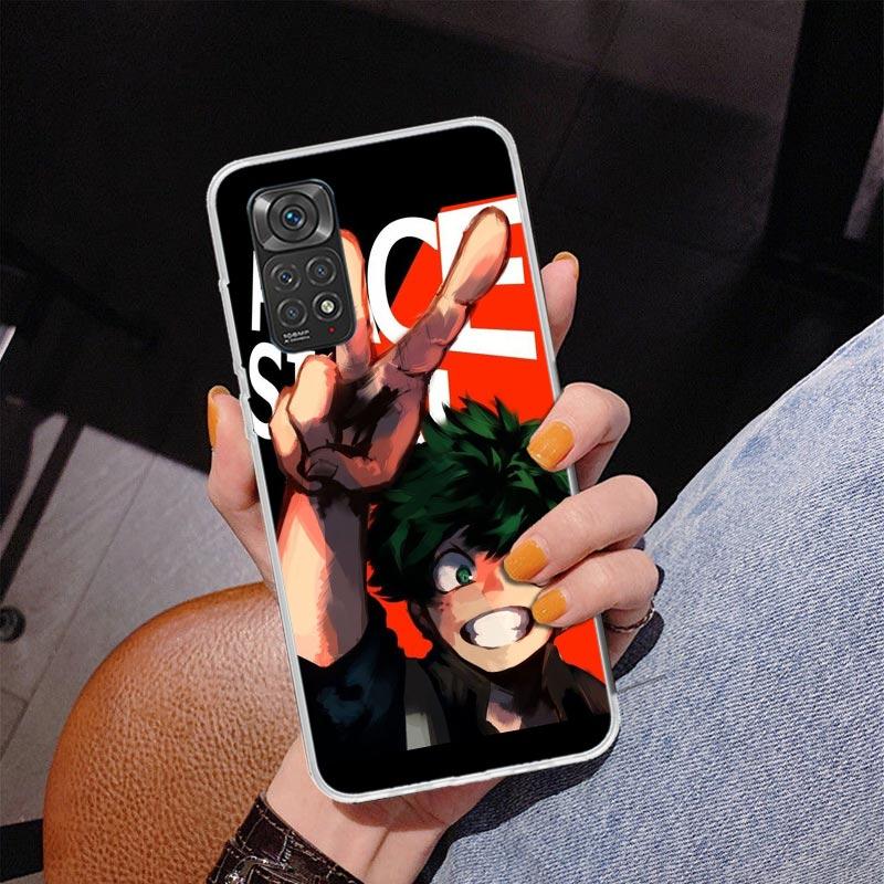 My Hero Izuku Deku Phone Case For Xiaomi Redmi Note 15 14 13 12S 12 11 Pro Plus 14S 11S 11E 10 10S 11T 5G Personalized Cover Red
