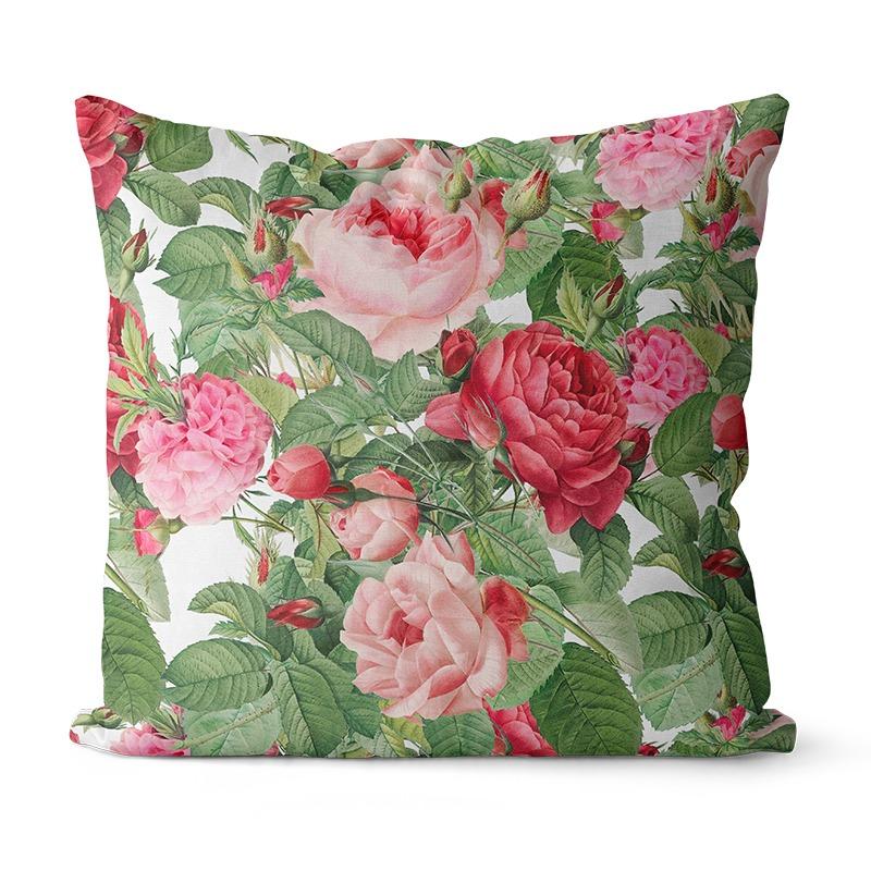 Rosenpflanze Blume Kissenbezug Schlafsaal Dekoration Büro Wohnzimmer Sofa Heim Kissenbezug