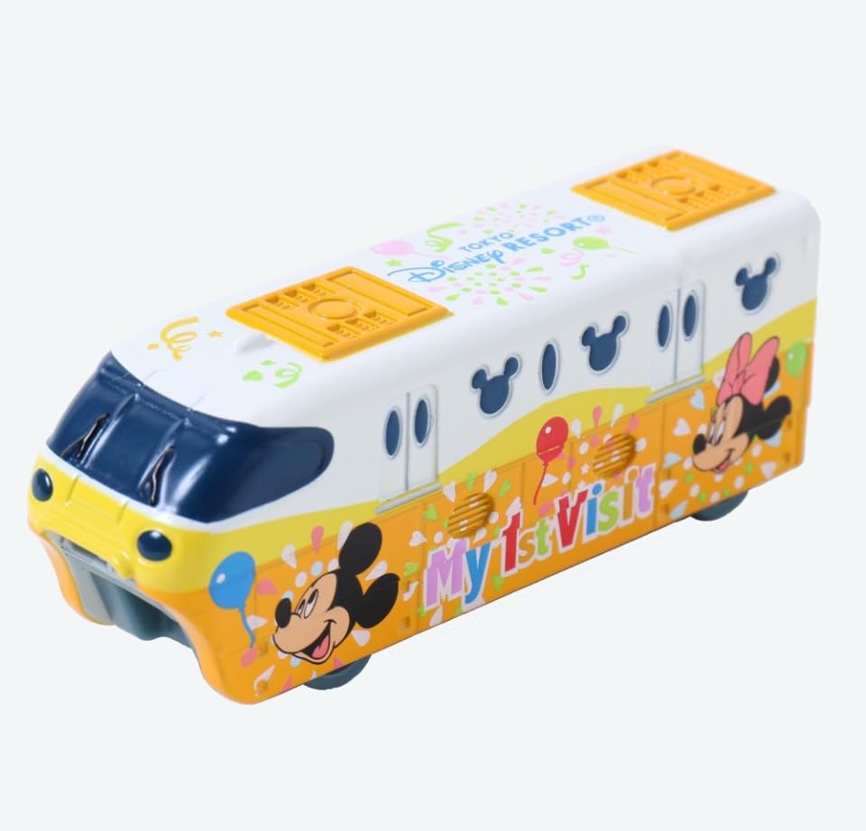 

Коллекция транспортных средств Disney Включена печать «Мой первый визит» Дебют в парке Друзья Микки Tokyo Disney Resort TDR Disneyland &