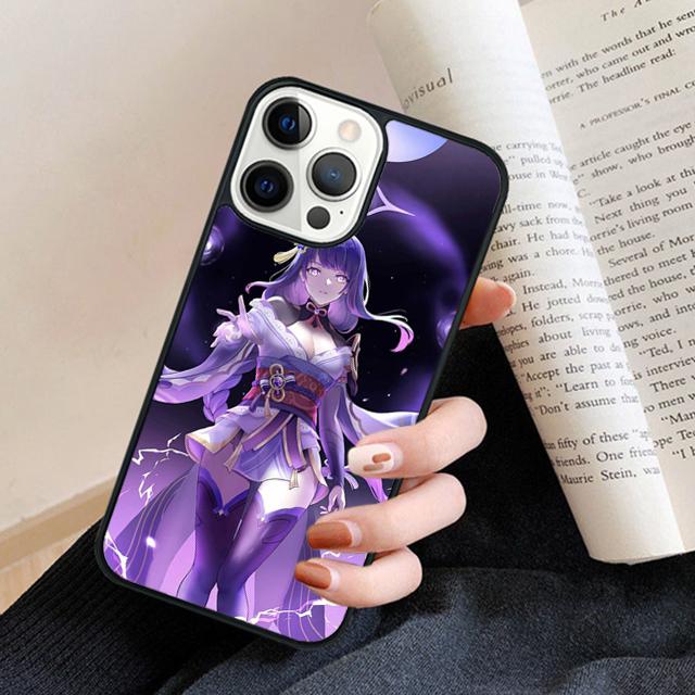 Baal Raiden Shogun Genshin Impact Phone Case Cover For iPhone 17 Air 16 15 14 plus 12 13 pro max coque Fundas