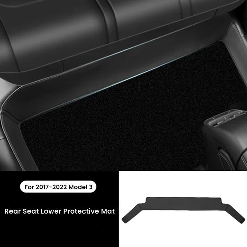 Rear Seat Lower Protection Pad for Tesla Model Y 2017-2025 Model 3 2025-2025 Leather Full Surround Seat Pad Car Accessories