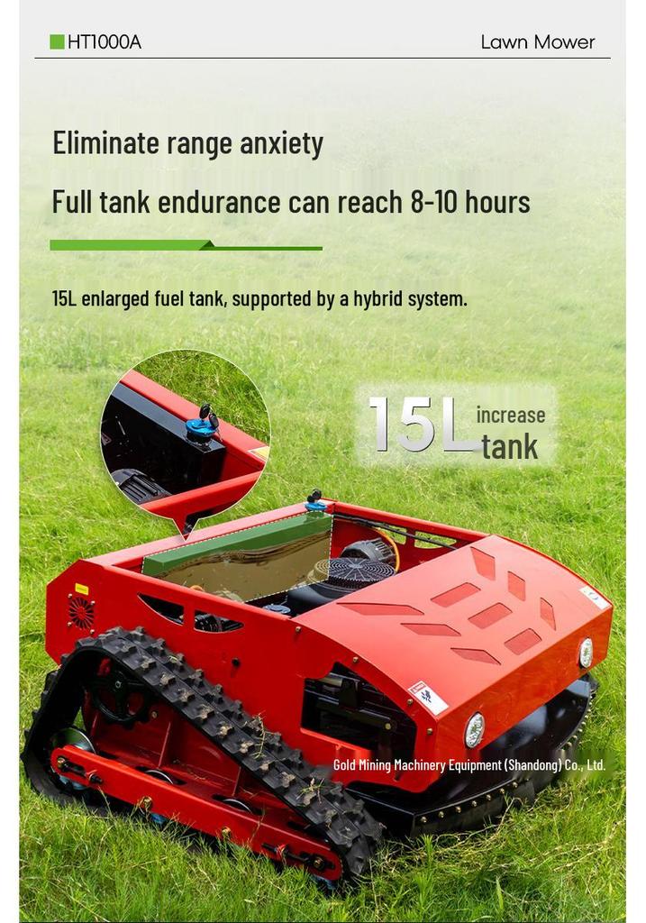 Fully Automatic Remote-Control Gasoline Crawler Mower for Spanish Orchards