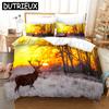 David'S Deer Giraffe 3D Printed Bedding Set Duvet Covers Pillowcases Comforter Bedding Set Bedclothes Bed Linen 02