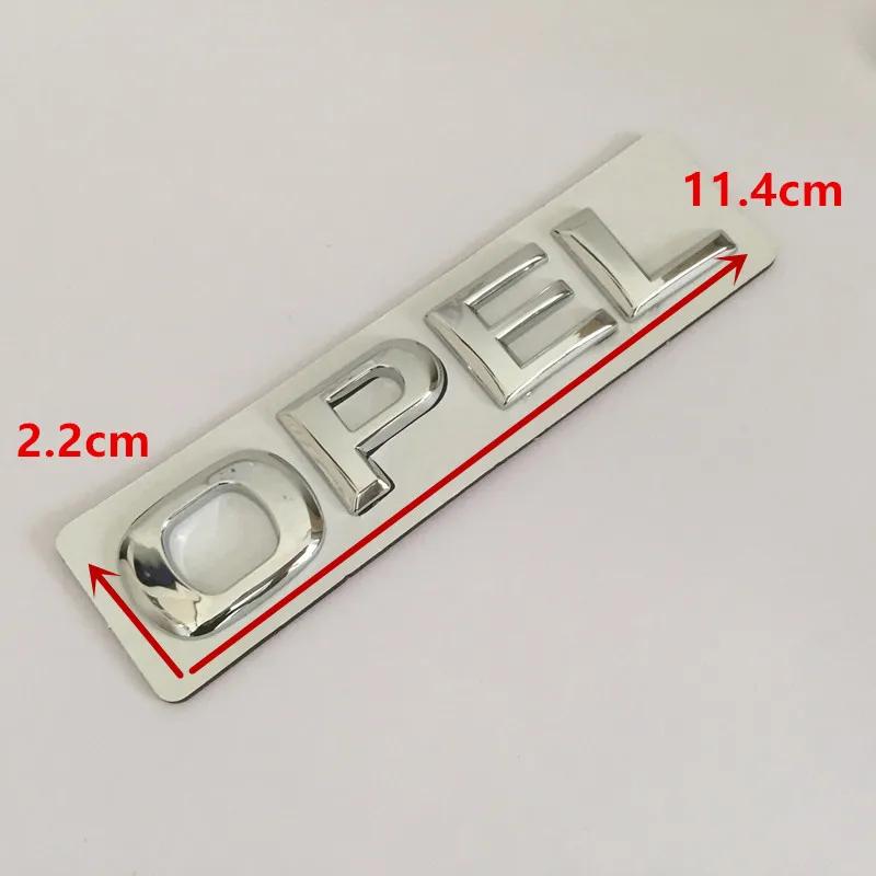 1 Stück 3D ABS opel CORSA Auto-Buchstabe Haube Front-Motorhauben-Grill Heckklappen-Emblem Abzeichen Aufkleber Dekal Styling-Zubehör