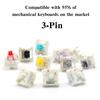 Outemu Switches for Mechanical Keyboard 3Pin Clicky Linear Tactile Silent Switch RGB LED SMD Gaming Mechan With MX Switch