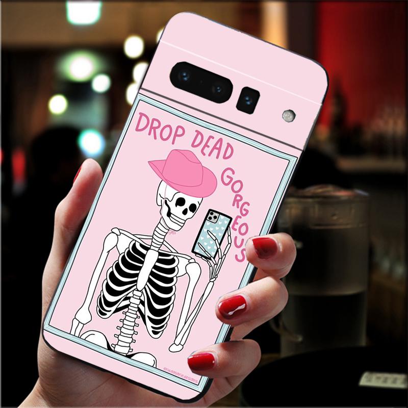 Phone Case For Google Pixel 10 Pro 9 Pro XL 9A 8 7 6 Pro Pixel 8A 7A 6A Pixel 8 7 6 5 Skeleton