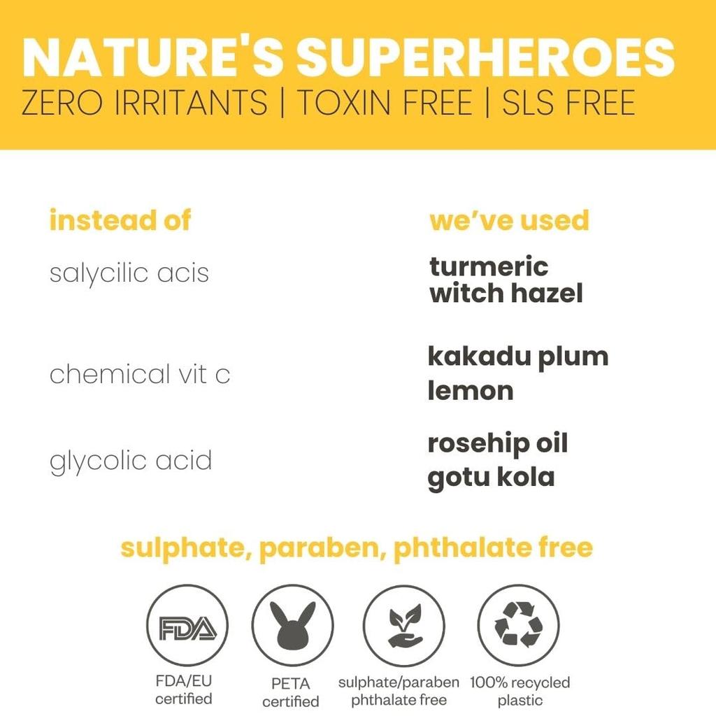 Tuco® Kids Dull Skin Lotion | Perfect for dull skin | Made with Turmeric, Kakadu Plum | For kids 4-10, 2-5, 10-15 years | 200ml-Pack of 2