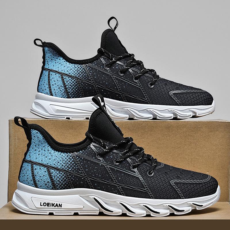 2025 New Summer Soft-soled Running Fly-woven Men's Shoes Comfortable Men's Mesh Sports Shoes Casual Outing Forrest Gump Shoes