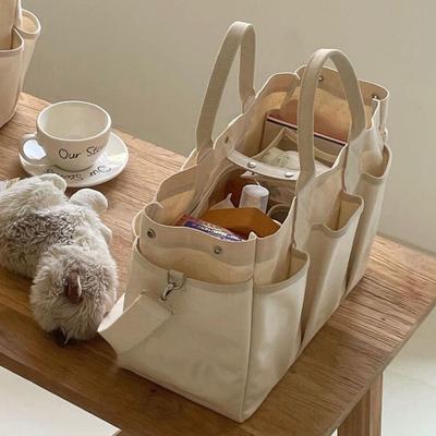 Korea INS Stil Muttertasche Baby Windeltaschen Canvas Große Kapazität Mama Tragetasche Multifunktionale Wickeltasche Windel Aufbewahrungstasche